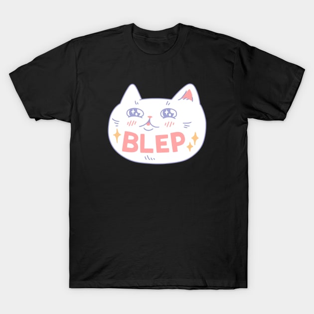 BLEP Kitty T-Shirt by obinsun